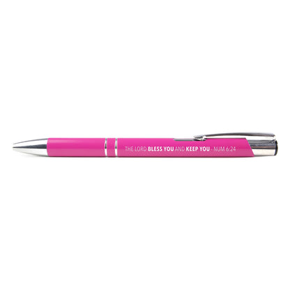 Scripture Pen, Retractable Black Ink Pen