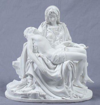 Pieta, White  - 6.25" Statue