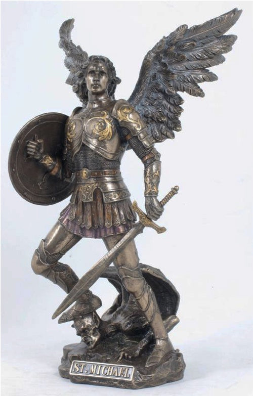 St. Michael the Archangel, Lightly Hand-Painted, Veronese Collection