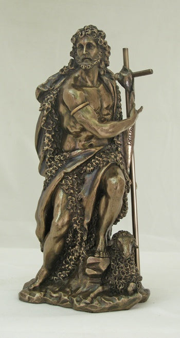 St. John the Baptist, Veronese Collection, in cold-cast bronze, 9.5"