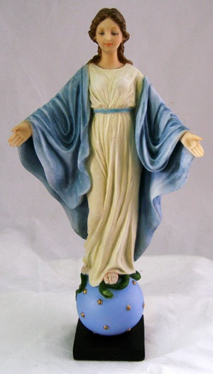 Our Lady of the Smiles, Veronese, 9" Statue (Color Variants)