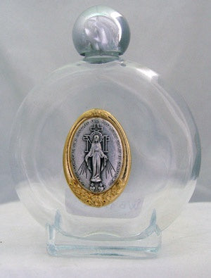 Holy Water Glass Bottle, From Italy (Icon Variants)