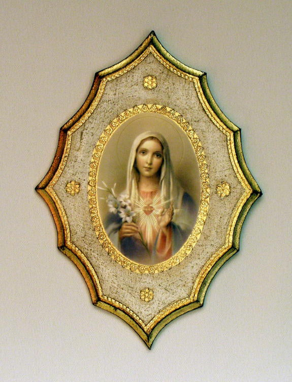 Immaculate Heart Of Mary Wall Plaque