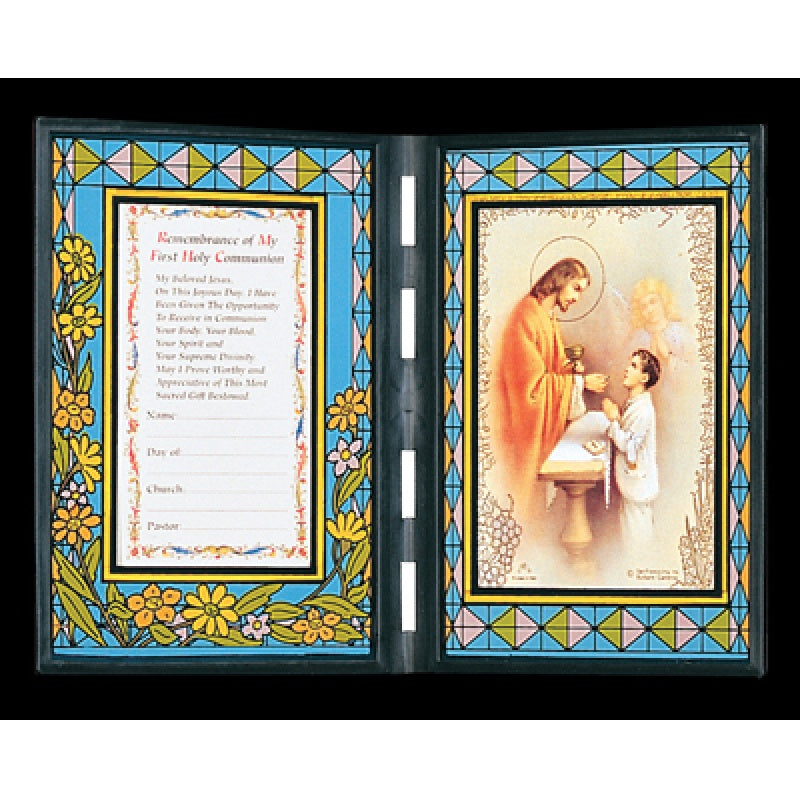 First Communion Remembrance Stained Glass Plaque