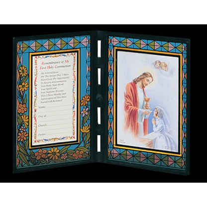 First Communion Remembrance Stained Glass Plaque