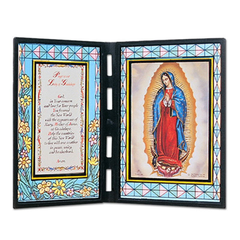 Our Lady of Guadalupe Stained Glass Double Frame