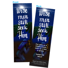 Wisemen Still Seek Him Bookmark - Sold in pack of 25