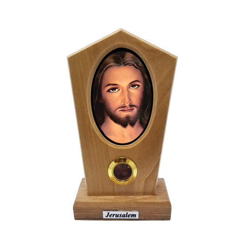 Face of Divine Mercy, Jesus - Olive Wood Icon Plaque