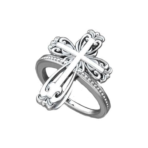 Sterling Silver Cross Ring