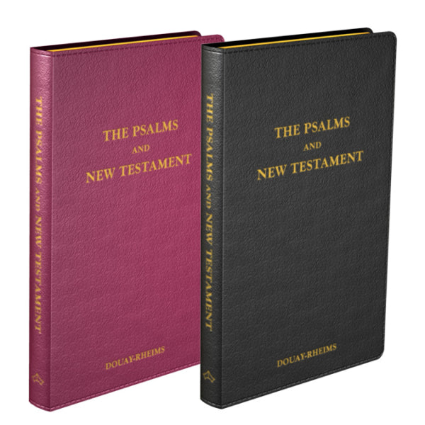 The Psalms and The New Testanment, Douay-Rheims - Flexible cover Leather