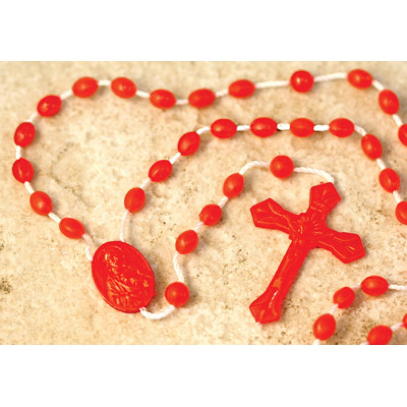 String Rosary With Plastic Beads