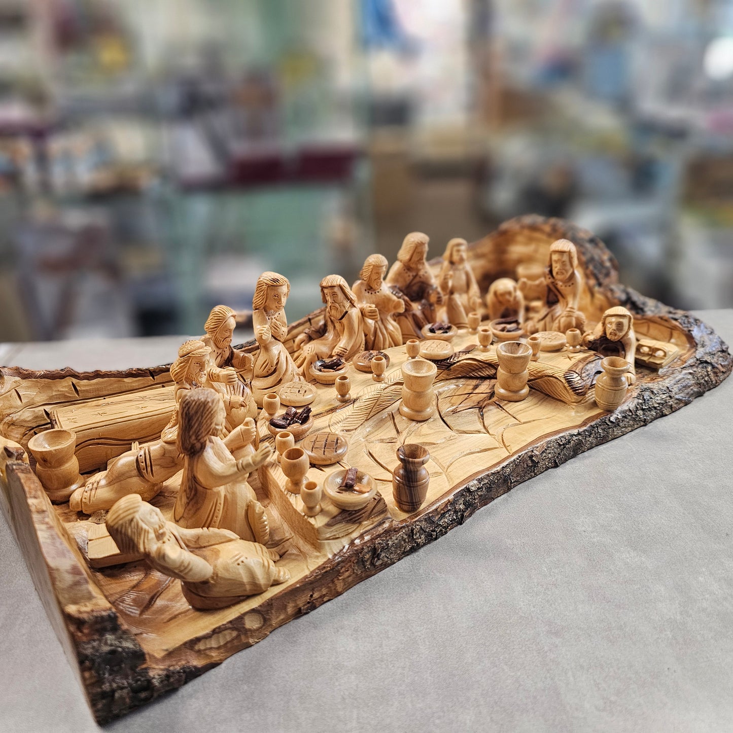 Last Supper, Olivewood Table Center Piece