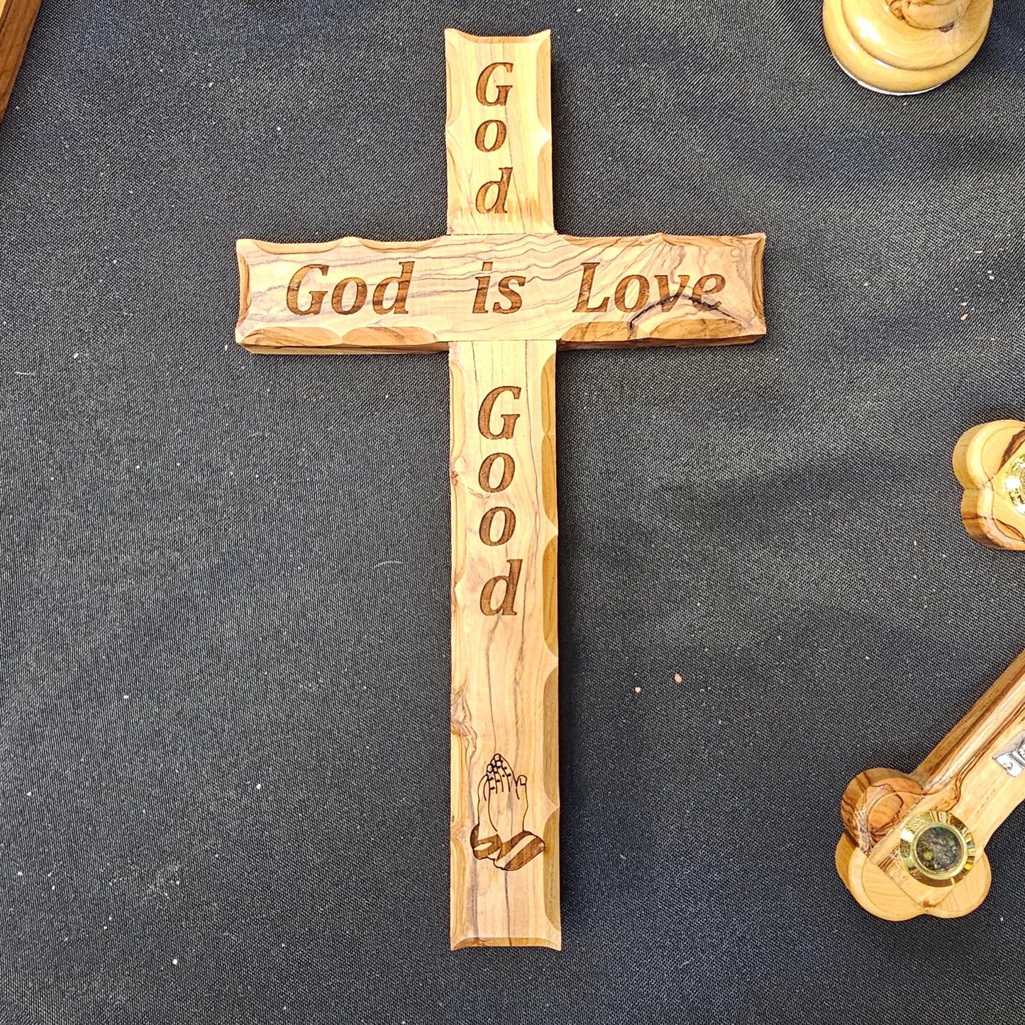 God is Good, God is Love Cross - 10"