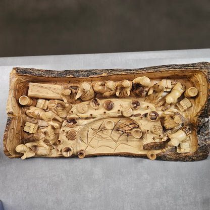 Last Supper, Olivewood Table Center Piece