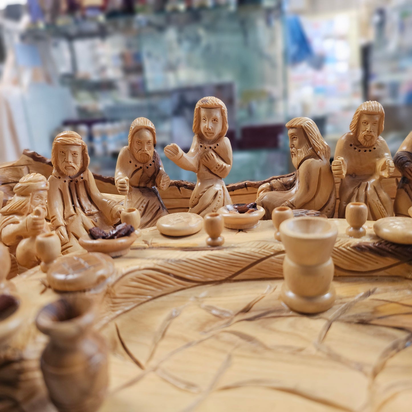 Last Supper, Olivewood Table Center Piece