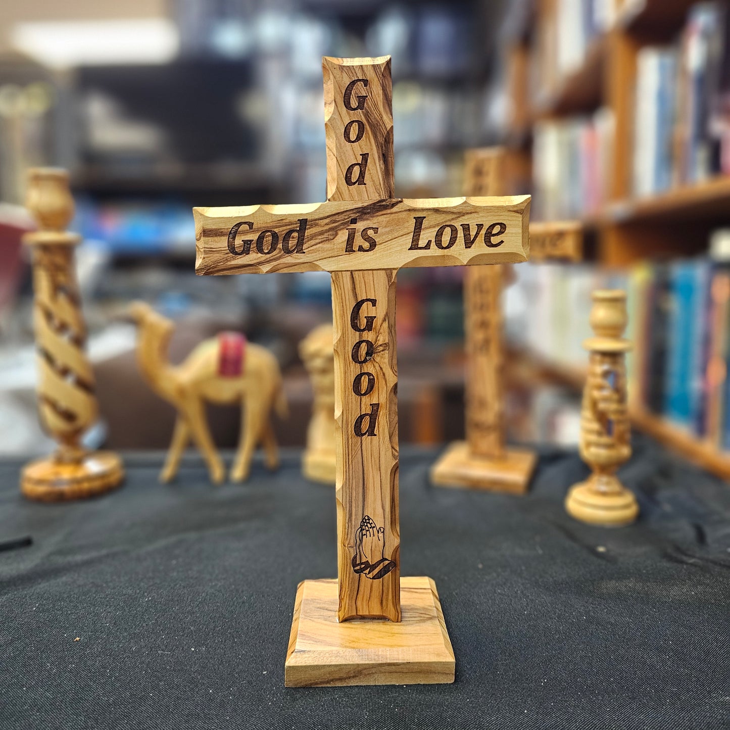 God is Good, God is Love Cross - 10"