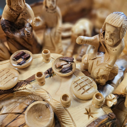 Last Supper, Olivewood Table Center Piece