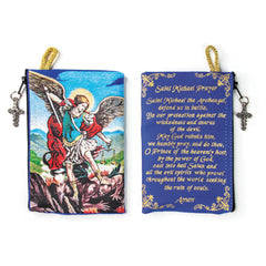 Woven Tapestry Rosary Pouch (Different Holy Images Available)