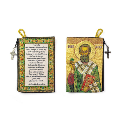 Woven Tapestry Rosary Pouch (Different Holy Images Available)