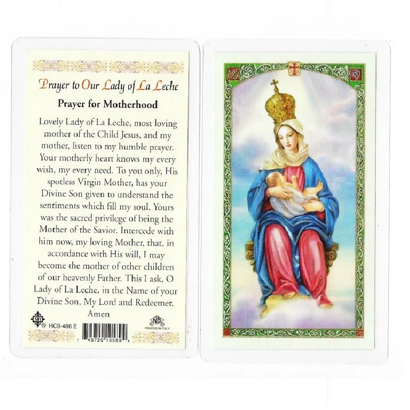 Prayer to Our Lady of La Leche Holy Card