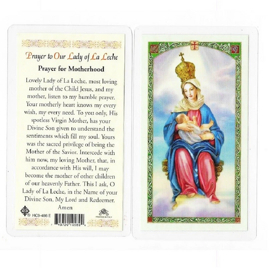 Prayer to Our Lady of La Leche Holy Card