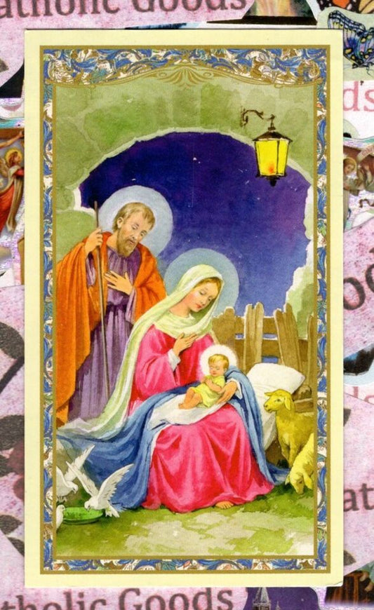 The Nativity Holy Card