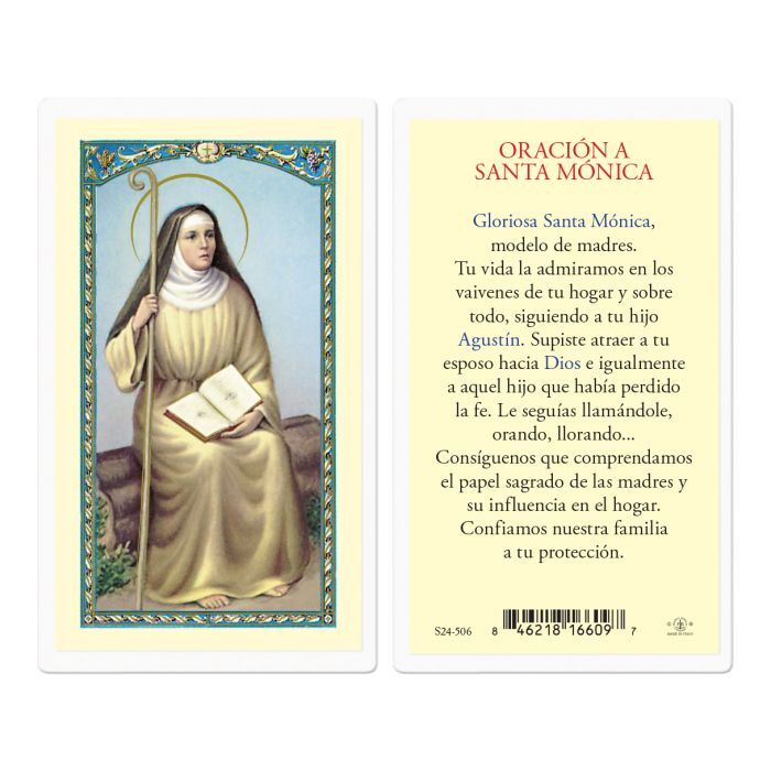 Santa Monica Holy Card