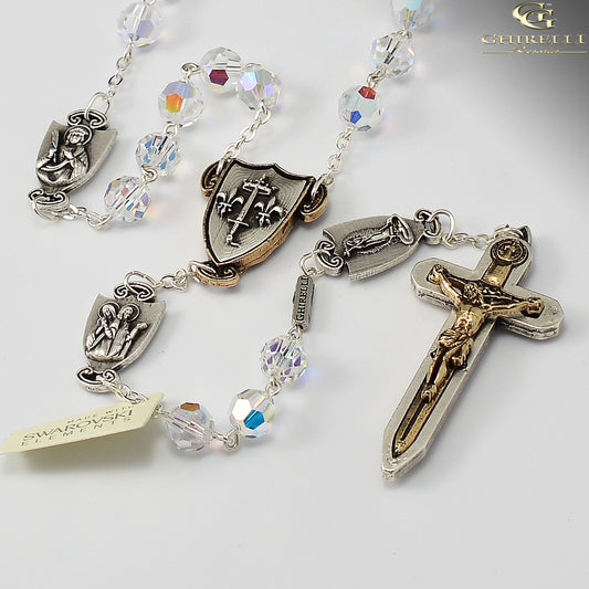 Warrior's Rosary for Women - Swarovski Crystal Faceted Beads