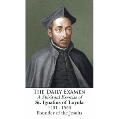 The Daily Examen - A Spiritual Exercise of St. Ignatius of Loyola Holy Card