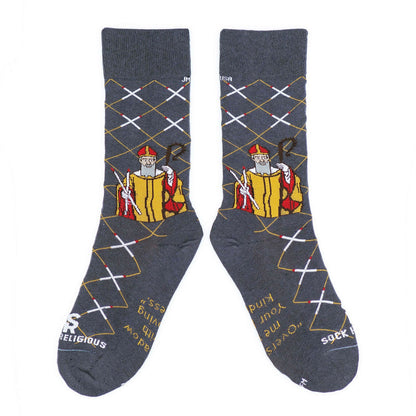 Religious Themed Socks, Kids-Adult Size (Many Variants)