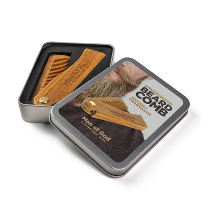 Bible Verse - Sandalwood Beard Comb