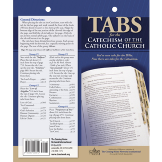 Tabs For Catechism Of The Catholic Church – St. Anthony's Catholic Gift ...