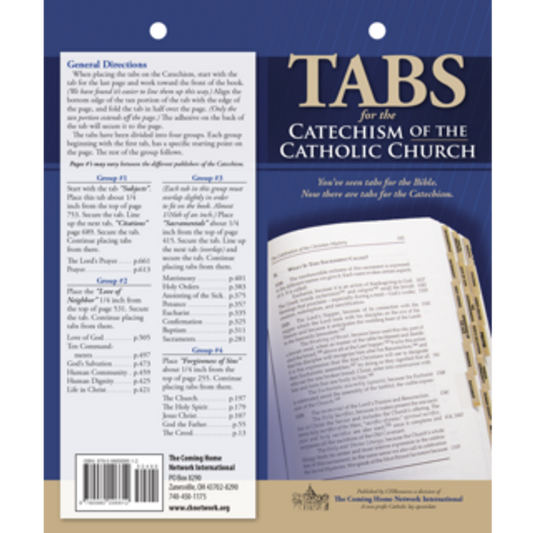 Tabs For Catechism Of The Catholic Church