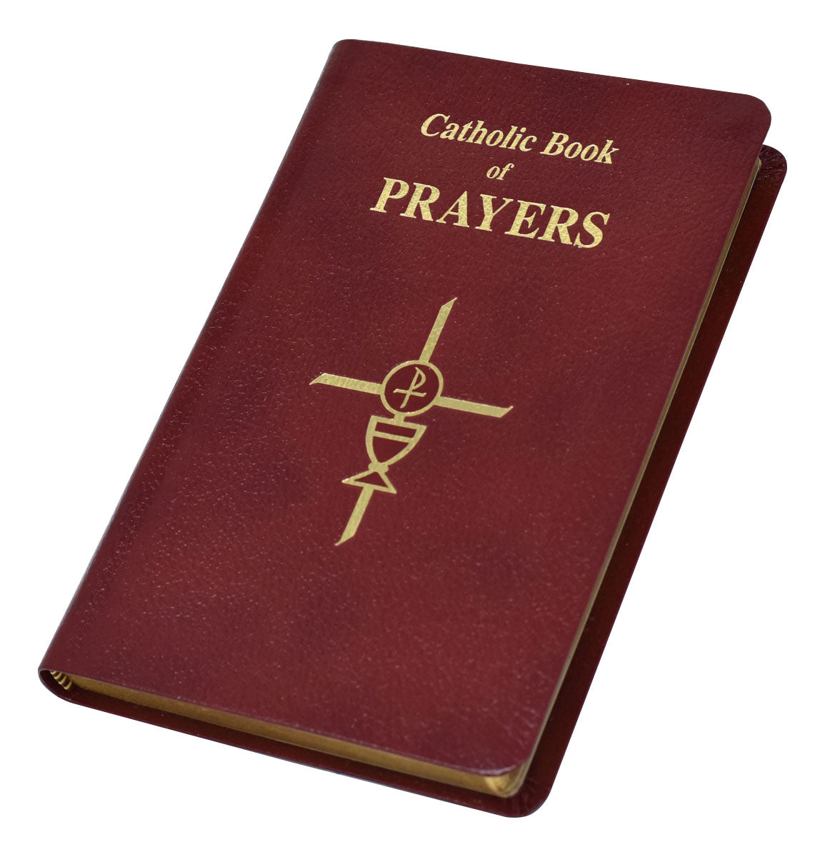 Catholic Book of Prayers in Burgundy leather by Rev Maurus Fitzgerald, OFM