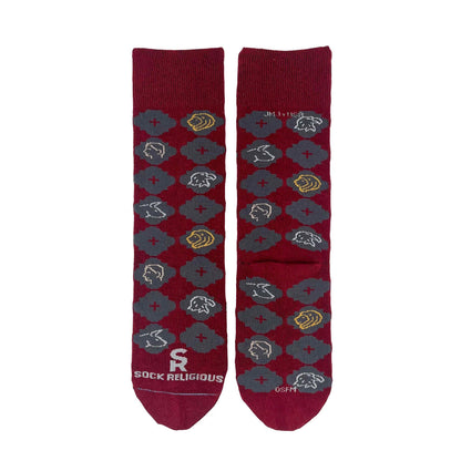 Religious Themed Socks, Kids-Adult Size (Many Variants)